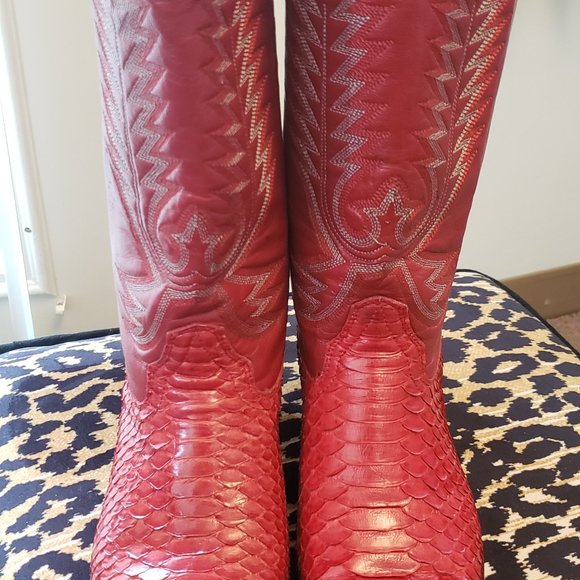 Vintage Snakeskin Cowboy Lady Boot - Picture 4 of 4